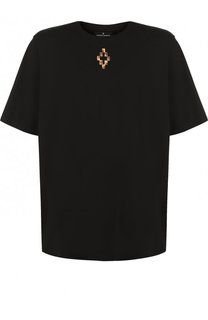 Хлопковая футболка свободного кроя Marcelo Burlon