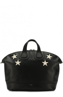 Кожаная дорожная сумка Nightingale с плечевым ремнем Givenchy