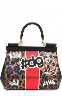 Сумка Sicily small с принтом Dolce &amp; Gabbana