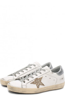 Кожаные кеды SuperStar с аппликацией Golden Goose Deluxe Brand