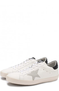 Кожаные кеды SuperStar с аппликацией Golden Goose Deluxe Brand