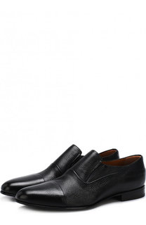 Кожаные лоферы с эластичными вставками Barrett