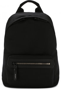 Текстильный рюкзак с внешним карманом на молнии Lanvin