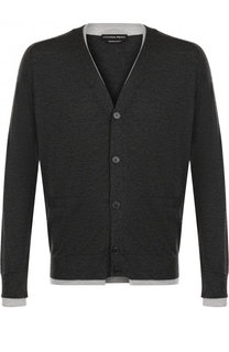 Кашемировый кардиган с V-образным вырезом Alexander McQueen