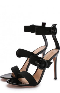 Комбинированные босоножки Rya на шпильке Gianvito Rossi