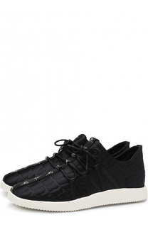Текстильные кроссовки Ross на шнуровке Giuseppe Zanotti Design