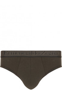 Хлопковые брифы с широкой резинкой Ermenegildo Zegna