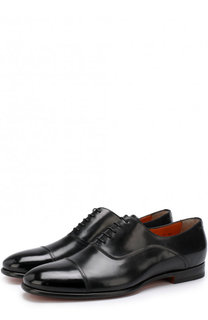 Классические кожаные оксфорды Santoni