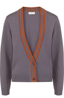 Шерстяной кардиган с глубоким V-образным вырезом Dries Van Noten