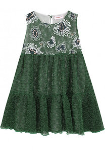 Мини-платье А-силуэта с металлизированной отделкой Missoni