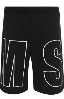 Хлопковые шорты свободного кроя MSGM