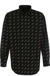 Хлопковая рубашка свободного кроя Balenciaga