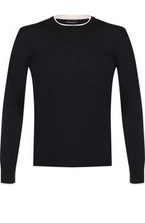 Джемпер из шерсти тонкой вязки Emporio Armani