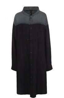 Удлиненная джинсовая блуза свободного кроя Yohji Yamamoto