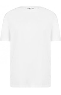 Хлопковая футболка с круглым вырезом и логотипом бренда Helmut Lang
