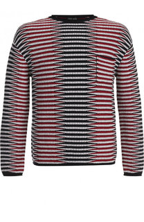 Джемпер фактурной вязки из смеси вискозы и шерсти Giorgio Armani