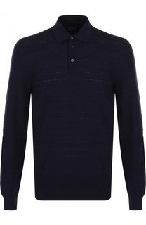 Поло с длинными рукавами из смеси хлопка и льна Polo Ralph Lauren