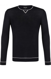 Джемпер тонкой вязки из смеси шерсти и шелка Giorgio Armani