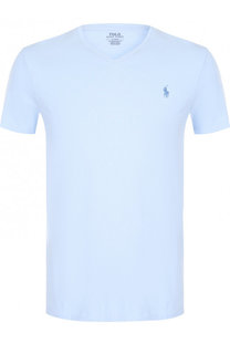 Хлопковая футболка с V-образным вырезом Polo Ralph Lauren