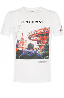 Хлопковая футболка с принтом C.P. Company