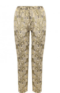 Жаккардовые брюки прямого кроя Dries Van Noten