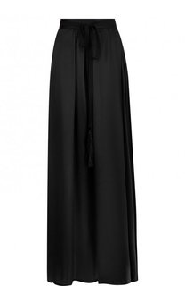 Однотонная юбка-макси из шелка Ann Demeulemeester