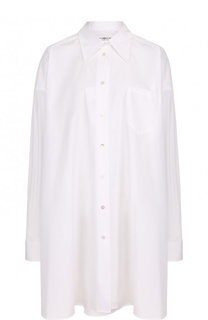 Удлиненная хлопковая блуза свободного кроя Maison Margiela