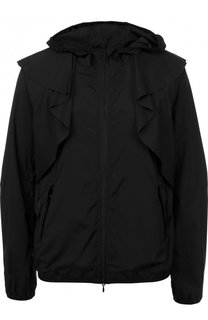 Однотонная куртка на молнии с капюшоном REDVALENTINO