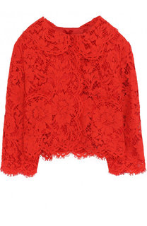 Укороченная кружевная блуза Dolce &amp; Gabbana