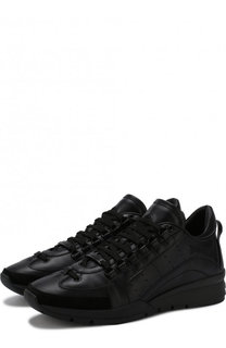 Кожаные кроссовки 551 на шнуровке Dsquared2