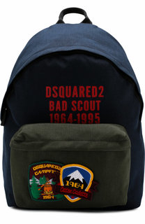 Текстильный рюкзак с нашивками Dsquared2