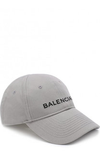 Хлопковая бейсболка с логотипом бренда Balenciaga