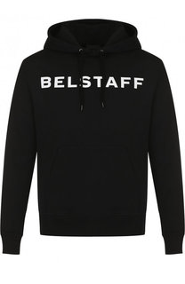 Хлопковое худи с логотипом бренда Belstaff