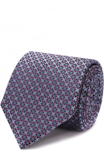 Шелковый галстук с узором Canali
