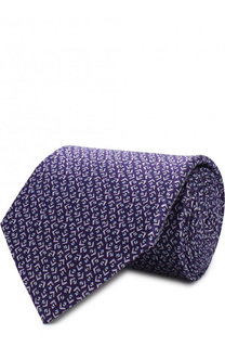 Шелковый галстук с узором Lanvin