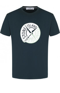 Хлопковая футболка с круглым вырезом Stone Island
