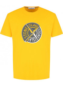 Хлопковая футболка с круглым вырезом Stone Island
