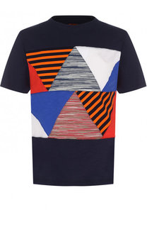 Хлопковая футболка с нашивками Missoni
