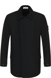 Однобортный плащ прямого кроя Stone Island
