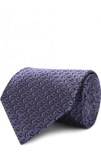 Шелковый галстук с узором Lanvin