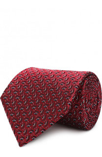 Шелковый галстук с узором Lanvin
