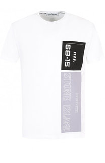 Хлопковая футболка с круглым вырезом Stone Island