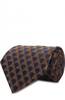 Шелковый галстук с узором Lanvin