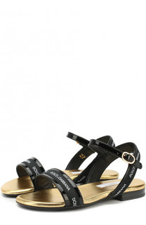 Лаковые сандалии на ремешке Dolce &amp; Gabbana
