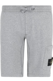 Хлопковые шорты с карманами Stone Island