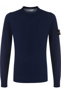 Однотонный хлопковый джемпер Stone Island