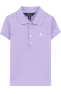 Хлопковое поло с логотипом бренда Polo Ralph Lauren