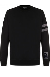 Хлопковый свитшот с декоративной отделкой Lanvin