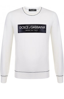 Шерстяной джемпер с принтом Dolce &amp; Gabbana