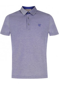 Хлопковое поло с короткими рукавами Canali